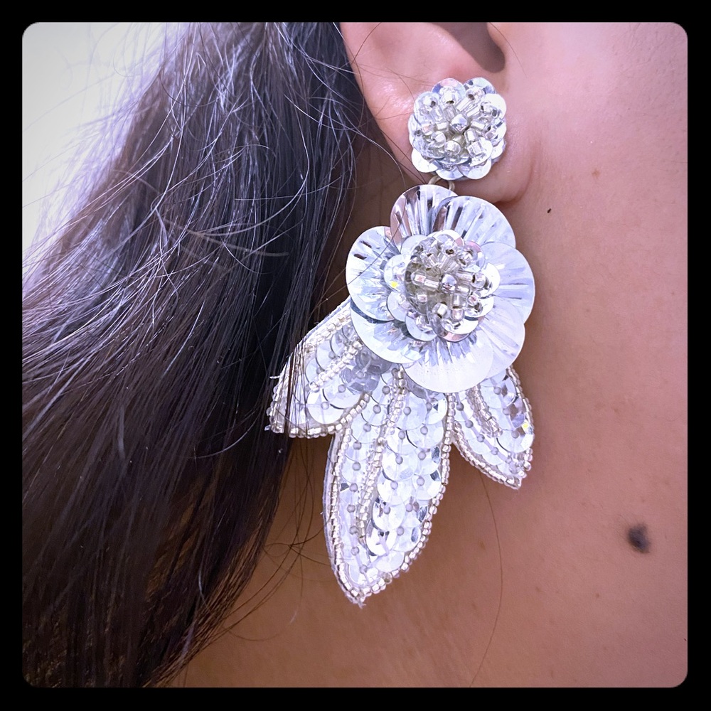 J. Crew Beads and Sequins Fashion Earrings